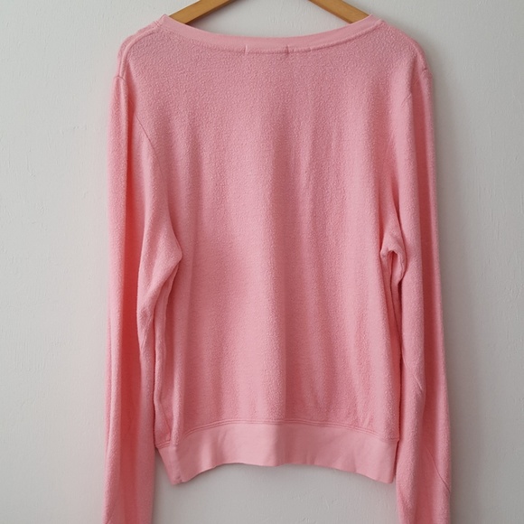 NWOT WILDFOX "POBODY'S NERFECT" PINK JUMPER - Picture 2 of 4